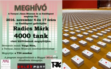 4000 tank - Radics Márk kiállítása az Emlékpontban