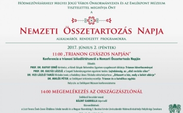 Trianon gyászos napján” Konferencia a trianoni békediktátumról a Nemzeti Összetartozás Napján
