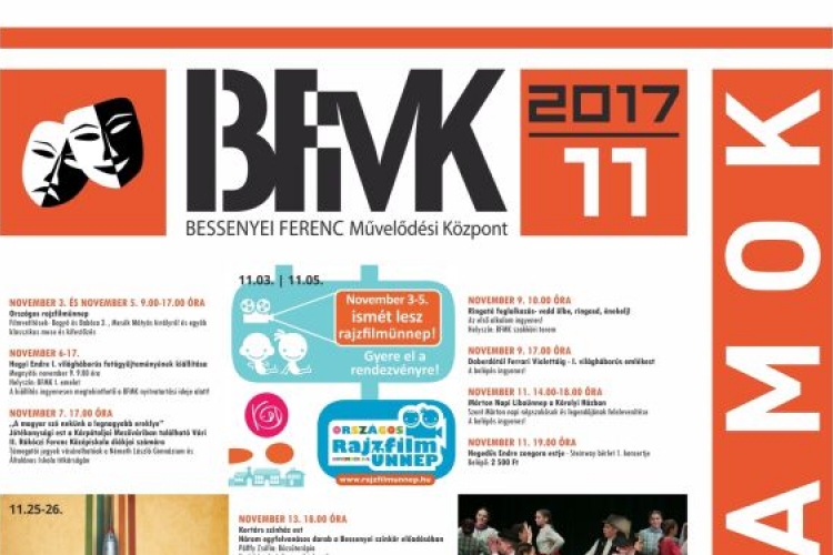 A BFMK novemberi programjai
