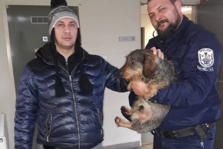 Tacskót mentettek a jeges Tiszából 