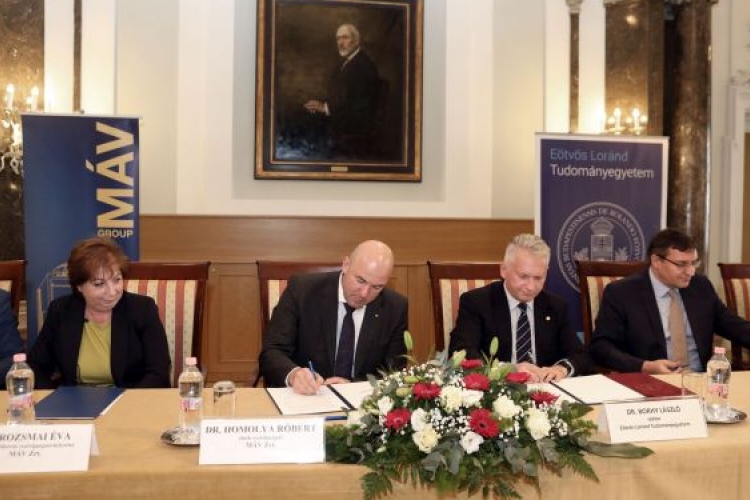 Együttműködési megállapodást kötött a MÁV-csoport és az ELTE