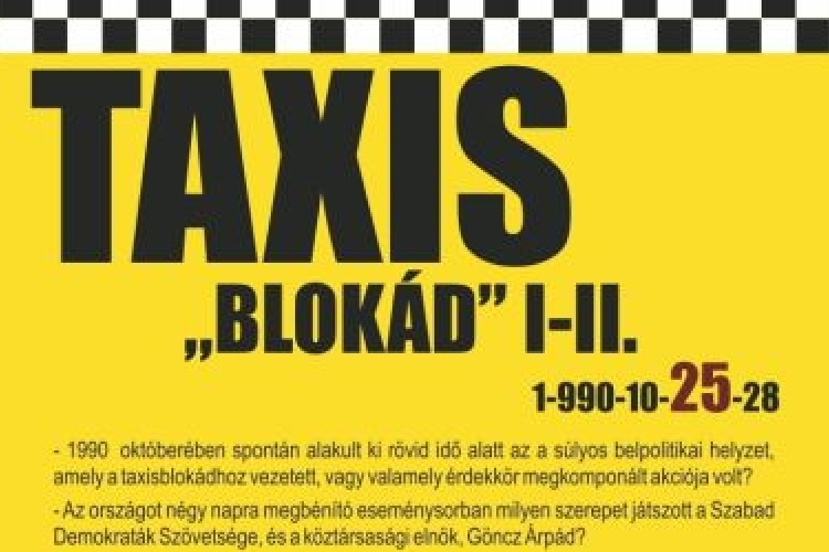 A Taxisblokád I-II. – könyvbemutató az Emklékpontban