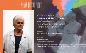 Közönségtalálkozó Keserü Ilona Tornyai-plakettes festőművésszel