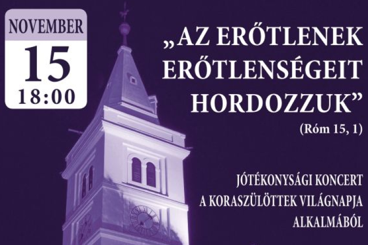 Jótékonysági koncert a Koraszülöttek Világnapja alkalmából