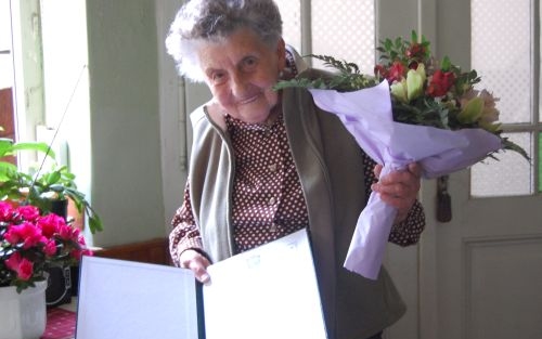 90. születésnapján köszöntötték Dani Mihályné Ilonka nénit