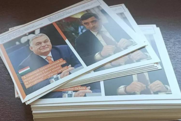 Orbán Viktor fényképével kampányol a magyarellenes megnyilvánulásairól elhíresült román elnökjelölt