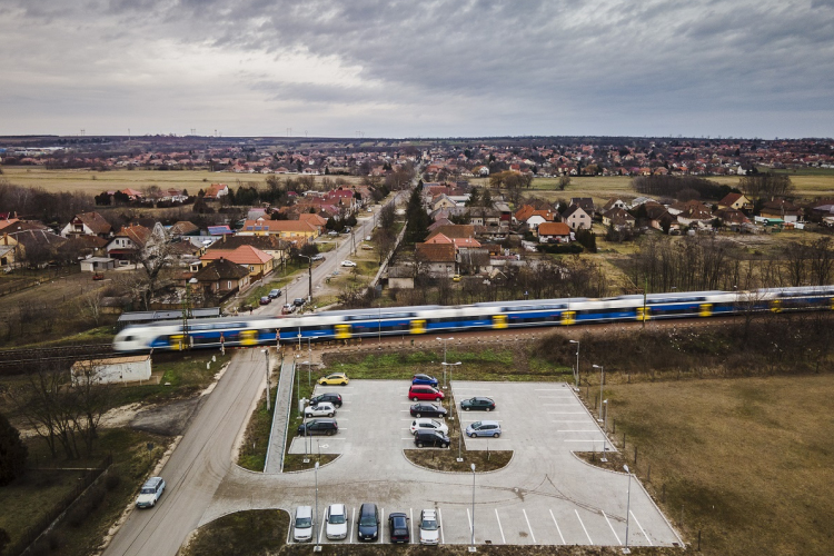 Közel 1300 B+R parkoló épült meg a MÁV állomásmegújító programjában 2021-ben