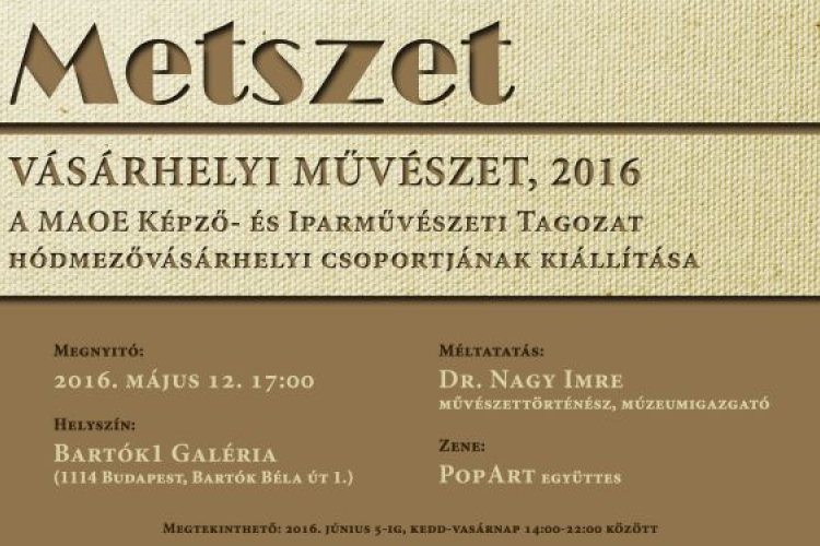 Metszet - Vásárhelyi művészet, 2016