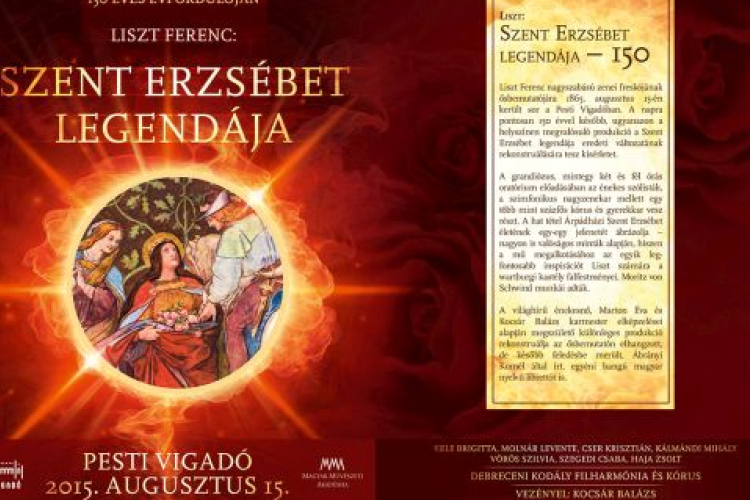 Szent Erzsébet legendája - Élő közvetítés a Pesti Vigadóból