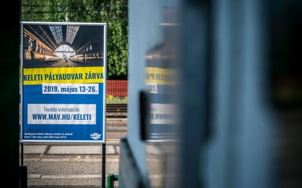 Hétfőtől két hétig karbantartás miatt szünetel a forgalom a Keleti pályaudvaron