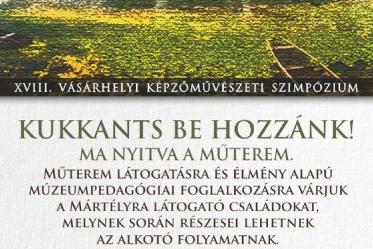 Nyitott műterem a Mártélyon - Alkotó gyereket várnak a Képzőművészeti Szimpóziumra
