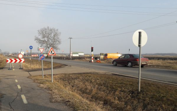 Terelés a 45. sz. főút hódmezővásárhelyi bevezető szakaszán
