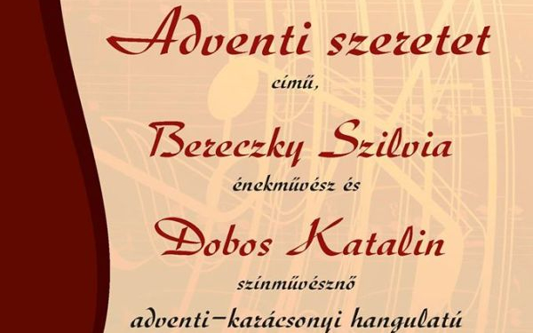 Adventi szeretet- zenés irodalmi műsor