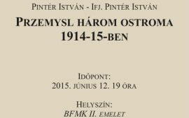 Przemysl ostromai - Pintér István könyvének bemutatója a BFMK-ban